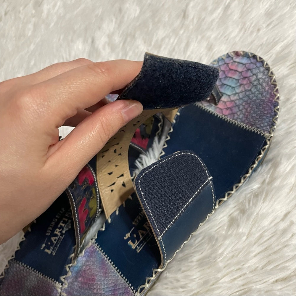 41 L'artistle Vardi Toe Loop Slide Sandals - image 6